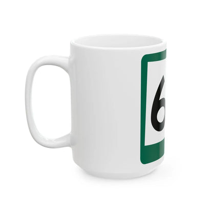 SD 65 (South Dakota) (Road Sign) White Coffee Mug - Go Mug Yourself