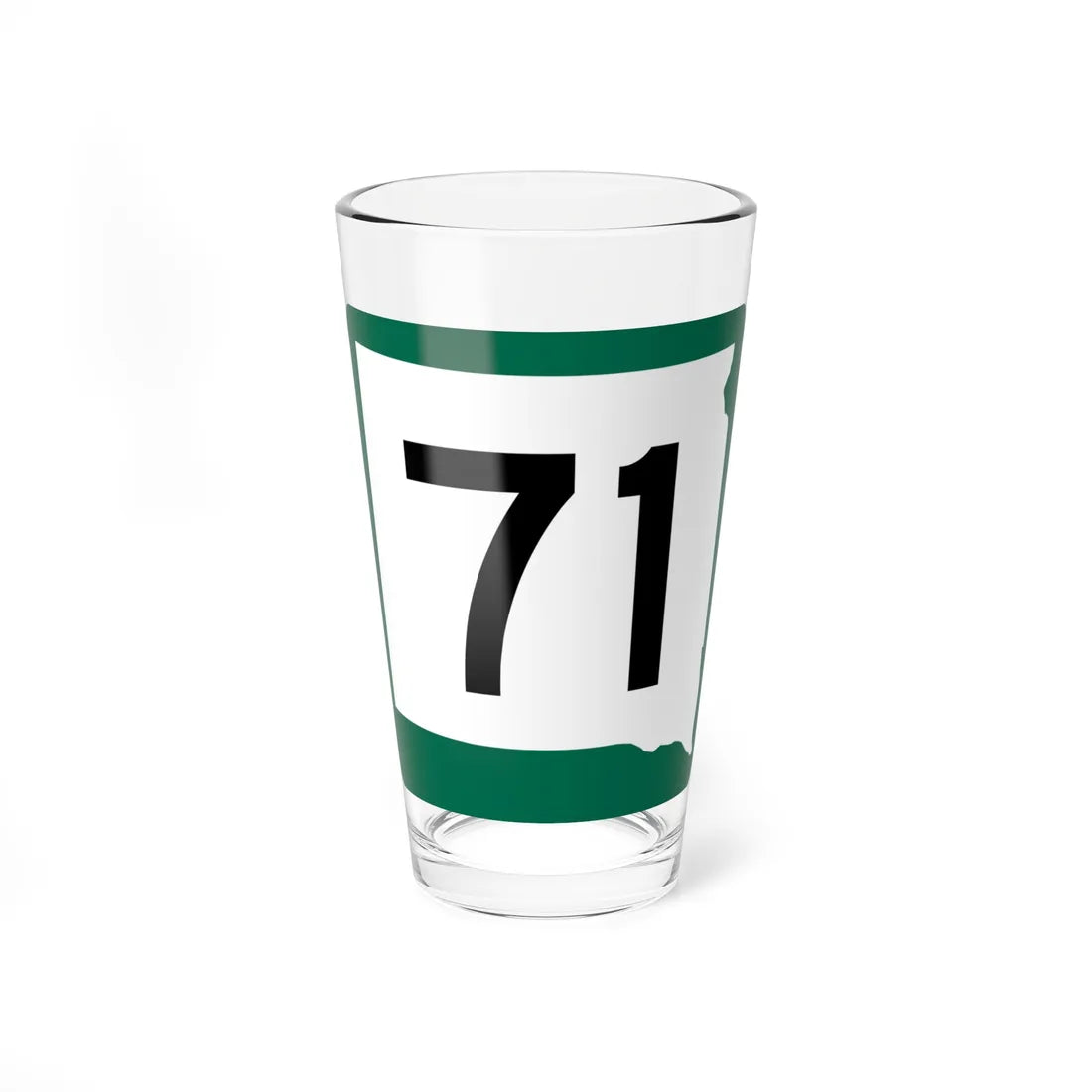 SD 71 (South Dakota) (Road Sign) Pint Glass 16oz 16oz - Go Mug Yourself