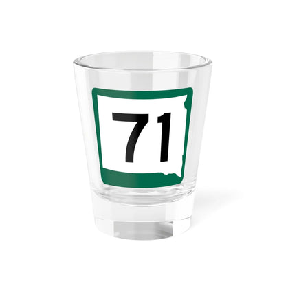SD 71 (South Dakota) (Road Sign) Shot Glass 1.5oz 1.5oz - Go Mug Yourself