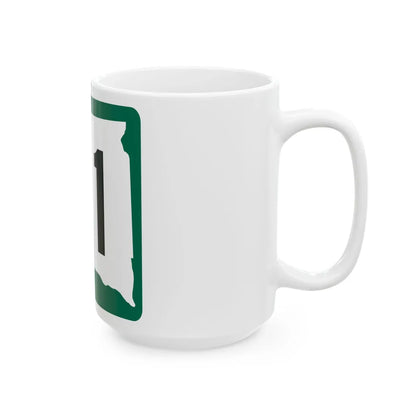 SD 71 (South Dakota) (Road Sign) White Coffee Mug - Go Mug Yourself