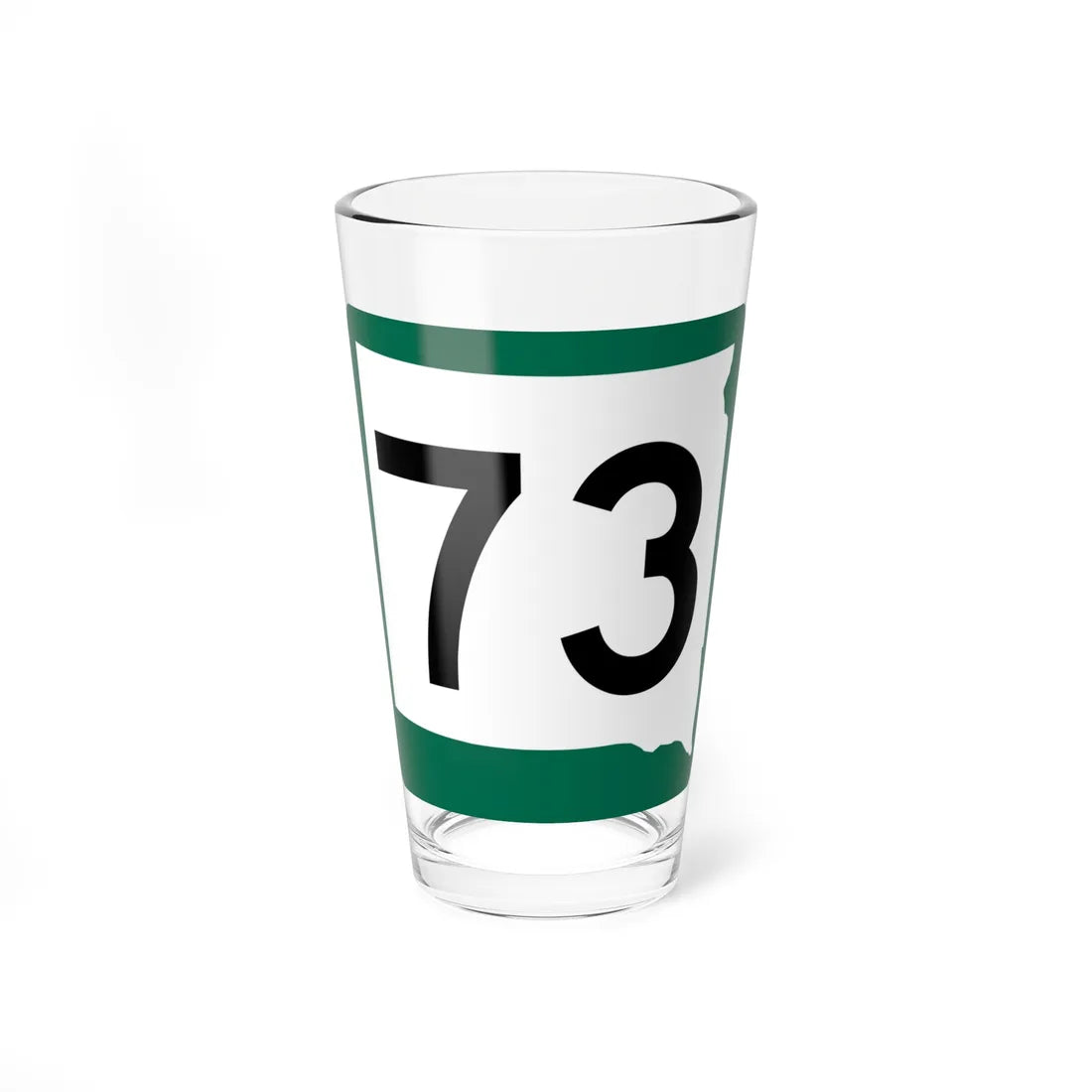 SD 73 (South Dakota) (Road Sign) Pint Glass 16oz 16oz - Go Mug Yourself