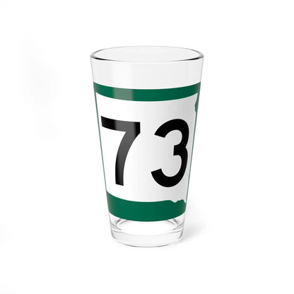 SD 73 (South Dakota) (Road Sign) Pint Glass 16oz 16oz - Go Mug Yourself