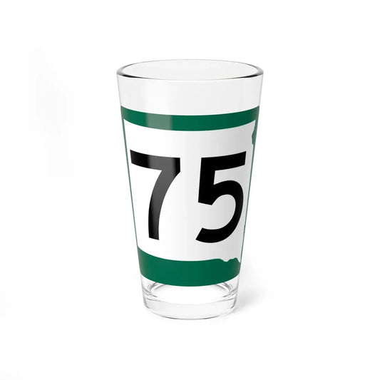 SD 75 (South Dakota) (Road Sign) Pint Glass 16oz 16oz - Go Mug Yourself