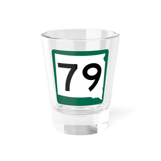 SD 79 (South Dakota) (Road Sign) Shot Glass 1.5oz 1.5oz - Go Mug Yourself