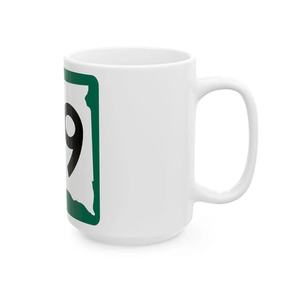 SD 79 (South Dakota) (Road Sign) White Coffee Mug - Go Mug Yourself