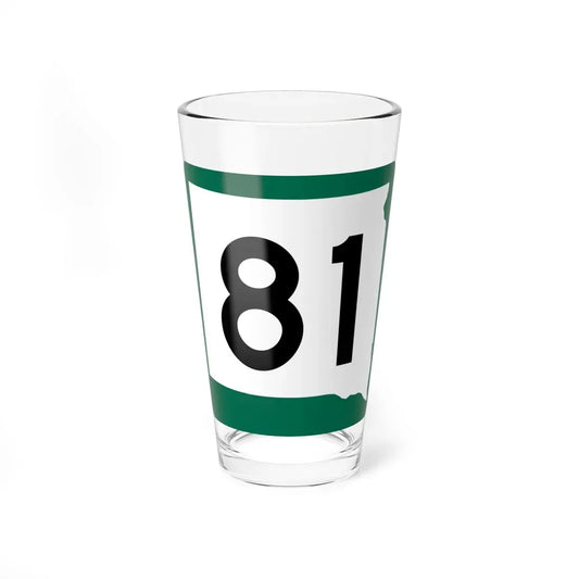 SD 81 (South Dakota) (Road Sign) Pint Glass 16oz 16oz - Go Mug Yourself