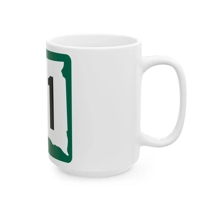 SD 81 (South Dakota) (Road Sign) White Coffee Mug - Go Mug Yourself