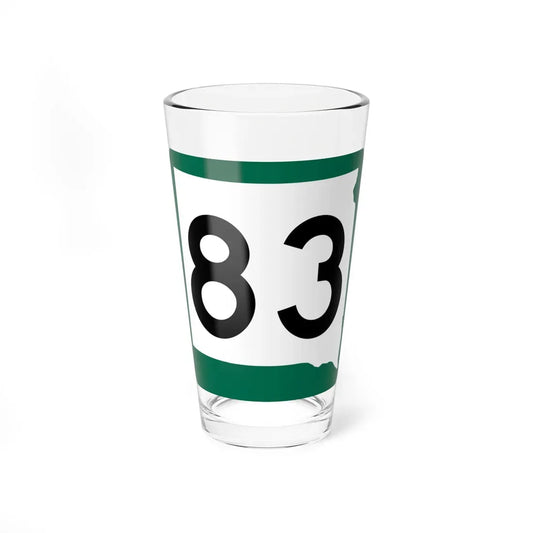 SD 83 (South Dakota) (Road Sign) Pint Glass 16oz 16oz - Go Mug Yourself