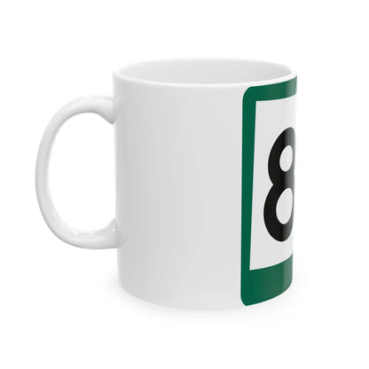 SD 83 (South Dakota) (Road Sign) White Coffee Mug - Go Mug Yourself