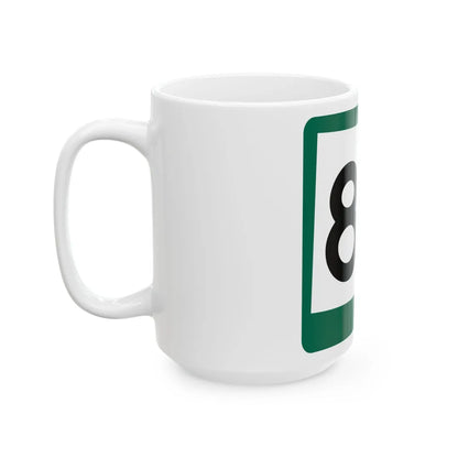 SD 83 (South Dakota) (Road Sign) White Coffee Mug - Go Mug Yourself
