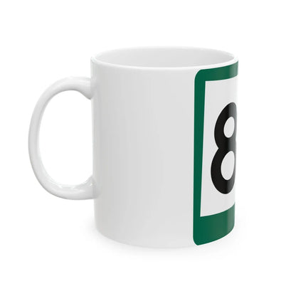 SD 85 (South Dakota) (Road Sign) White Coffee Mug - Go Mug Yourself