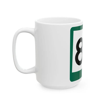 SD 85 (South Dakota) (Road Sign) White Coffee Mug - Go Mug Yourself