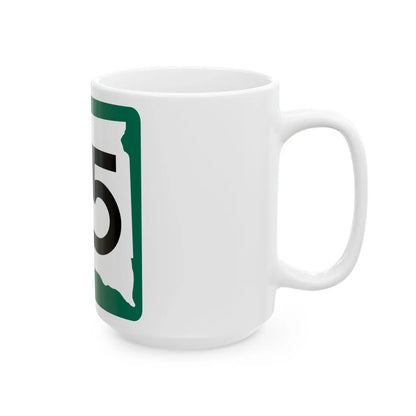 SD 85 (South Dakota) (Road Sign) White Coffee Mug - Go Mug Yourself