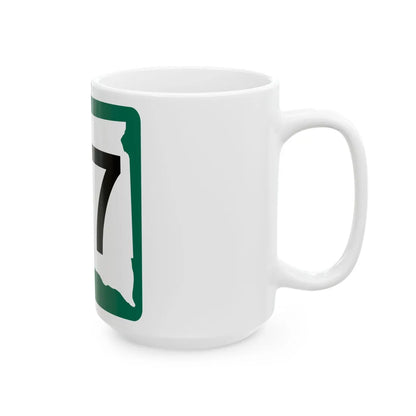 SD 87 (South Dakota) (Road Sign) White Coffee Mug - Go Mug Yourself