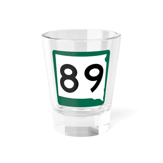SD 89 (South Dakota) (Road Sign) Shot Glass 1.5oz 1.5oz - Go Mug Yourself
