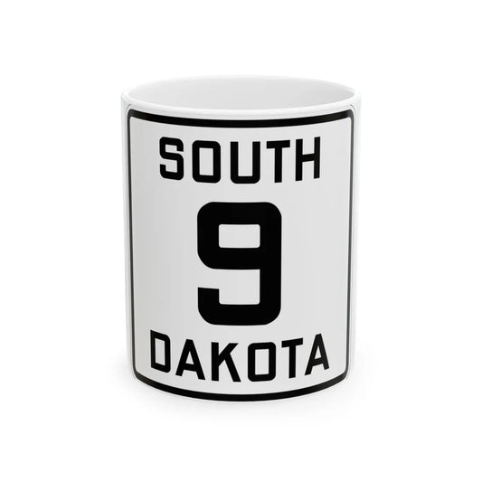 SD 9 1926 (South Dakota) (Road Sign) White Coffee Mug 11oz - Go Mug Yourself