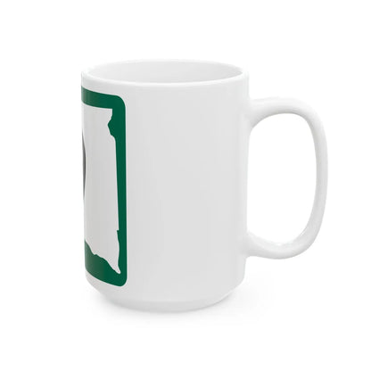 SD 9 (South Dakota) (Road Sign) White Coffee Mug - Go Mug Yourself