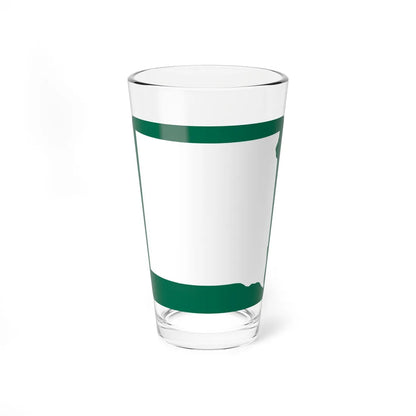 SD Blank-2d (South Dakota) (Road Sign) Pint Glass 16oz 16oz - Go Mug Yourself