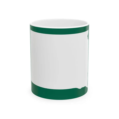 SD Blank-3d (South Dakota) (Road Sign) White Coffee Mug 11oz - Go Mug Yourself