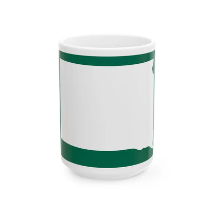 SD Blank-3d (South Dakota) (Road Sign) White Coffee Mug 15oz - Go Mug Yourself