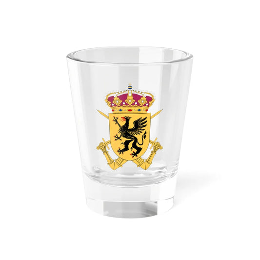 Södermanlands regemente vapen (Sweden) (Coat of Arms) Shot Glass 1.5oz 1.5oz - Go Mug Yourself