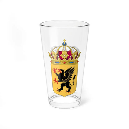 Södermanlands vapen crown (Sweden) (Coat of Arms) Pint Glass 16oz 16oz - Go Mug Yourself