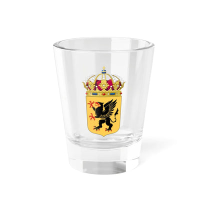 Södermanlands vapen crown (Sweden) (Coat of Arms) Shot Glass 1.5oz 1.5oz - Go Mug Yourself