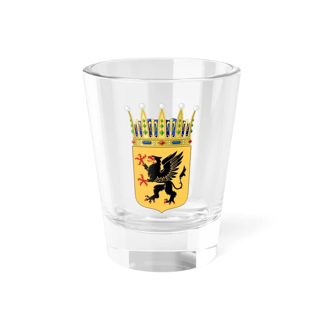 Södermanlands vapen  (Sweden) (Coat of Arms) Shot Glass 1.5oz 1.5oz - Go Mug Yourself