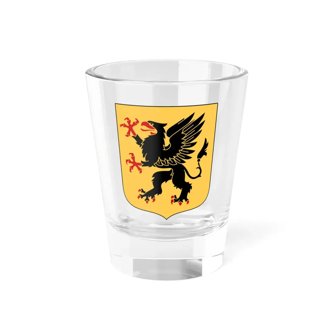 Södermanlands vapen (Sweden) (Coat of Arms) Shot Glass 1.5oz 1.5oz - Go Mug Yourself