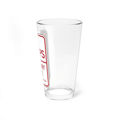 SDOT R7-4T (Washington) (Road Sign) Pint Glass 16oz - Go Mug Yourself