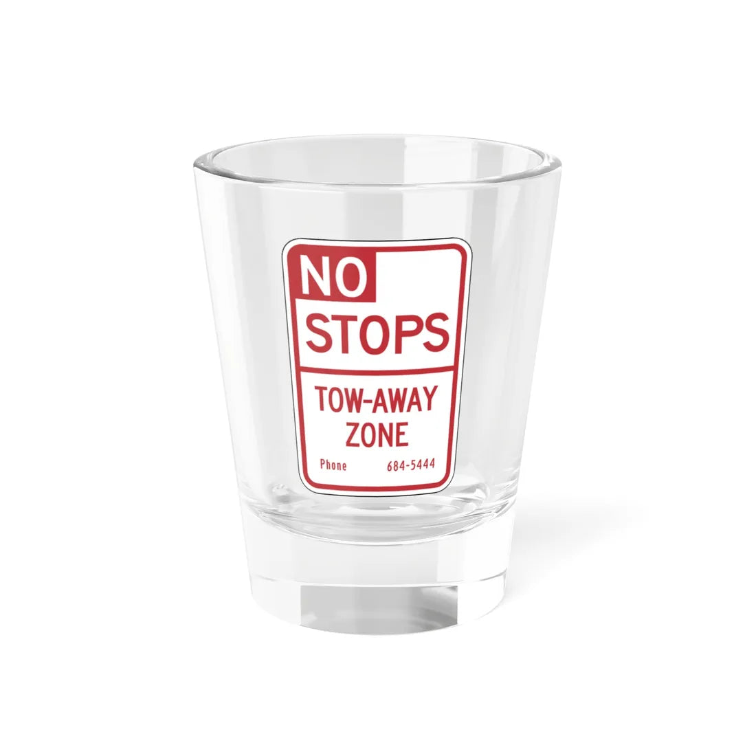 SDOT R7-4T (Washington) (Road Sign) Shot Glass 1.5oz 1.5oz - Go Mug Yourself