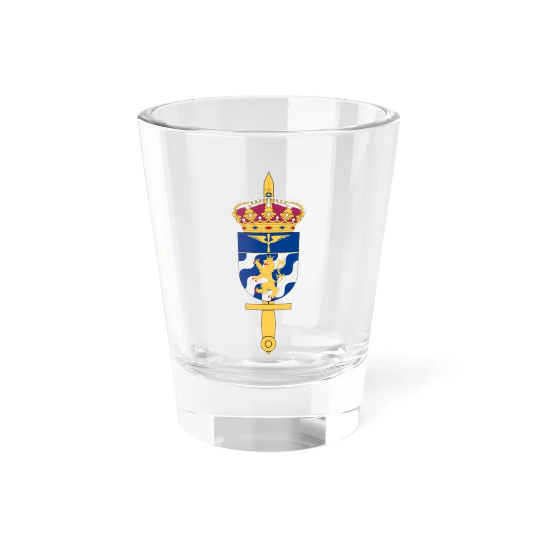 Södra flygkommandot vapen (Sweden) (Coat of Arms) Shot Glass 1.5oz 1.5oz - Go Mug Yourself