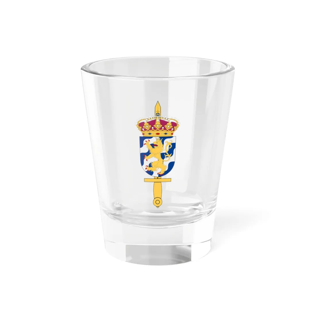 Södra militärdistriktsstaben vapen (Sweden) (Coat of Arms) Shot Glass 1.5oz 1.5oz - Go Mug Yourself