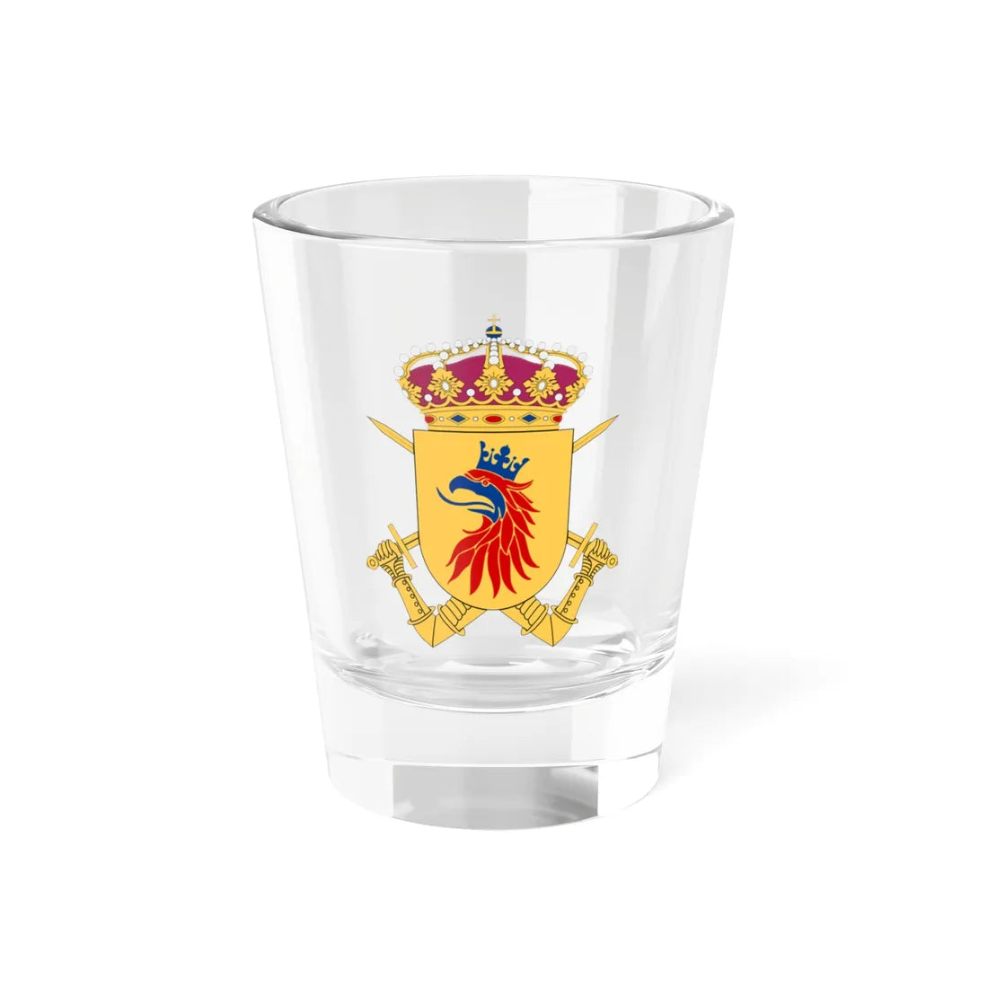 Södra skånska regementet vapen (Sweden) (Coat of Arms) Shot Glass 1.5oz 1.5oz - Go Mug Yourself