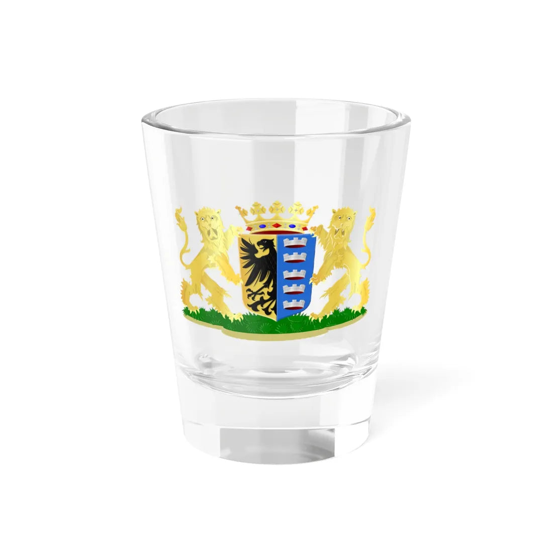 Sûdwest-Fryslân wapen nieuw (Netherlands) (Coat of Arms) Shot Glass 1.5oz 1.5oz - Go Mug Yourself
