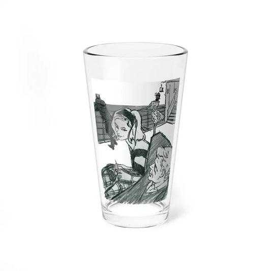 Sea Change by Dorothy Black, Woman's Journal, 1962 (Magazine Illustration) Pint Glass 16oz 16oz - Go Mug Yourself