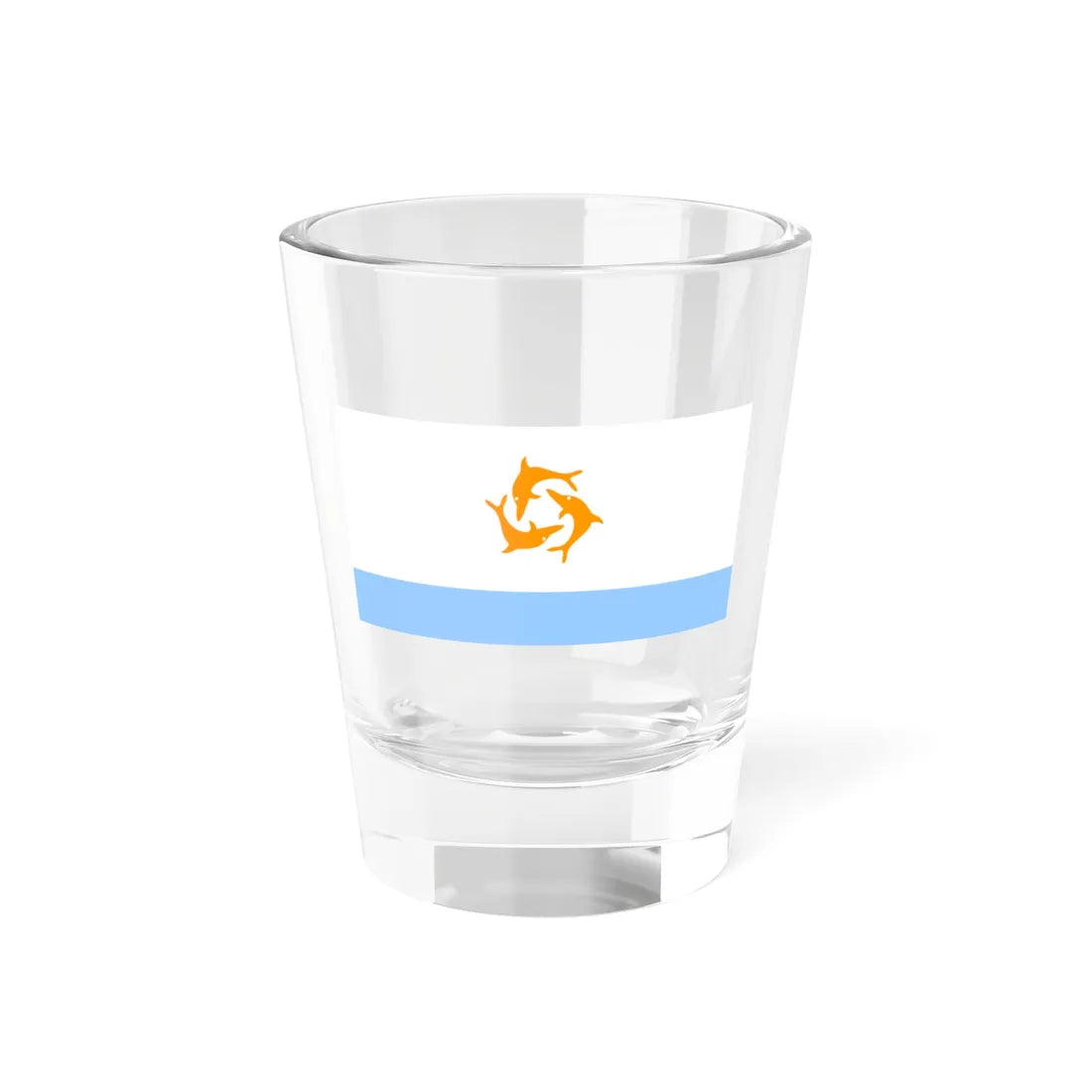 Sea Flag of Anguilla 1967-1969 (United Kingdom) Shot Glass 1.5oz 1.5oz - Go Mug Yourself