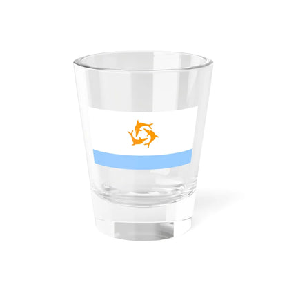 Sea Flag of Anguilla 1967-1969 (United Kingdom) Shot Glass 1.5oz 1.5oz - Go Mug Yourself