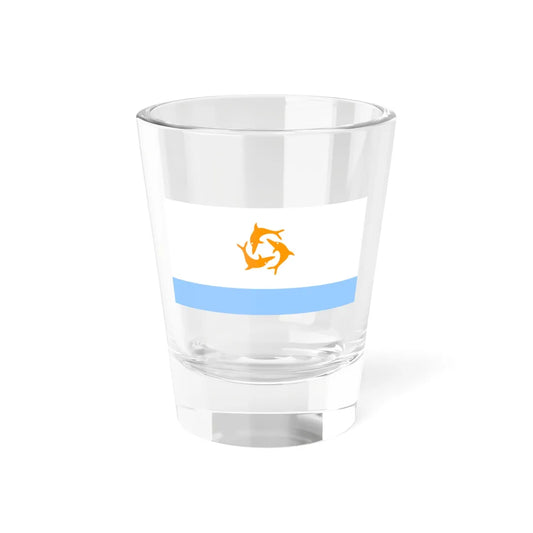 Sea Flag of Anguilla 1967-1969 (United Kingdom) Shot Glass 1.5oz 1.5oz - Go Mug Yourself