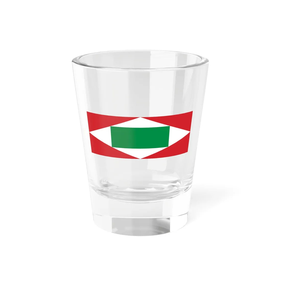 Sea flag of the Italian Republic 1802 (Italy) Shot Glass 1.5oz 1.5oz - Go Mug Yourself