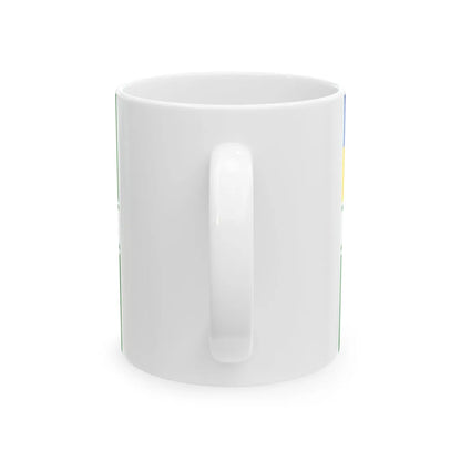 Sea Guard Ensign of Ukraine dress (Ukraine) White Coffee Mug - Go Mug Yourself