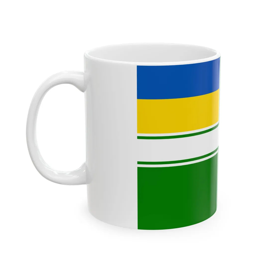 Sea Guard Ensign of Ukraine dress (Ukraine) White Coffee Mug - Go Mug Yourself