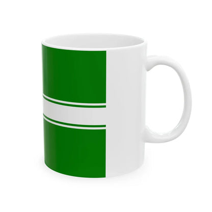 Sea Guard Ensign of Ukraine dress (Ukraine) White Coffee Mug - Go Mug Yourself