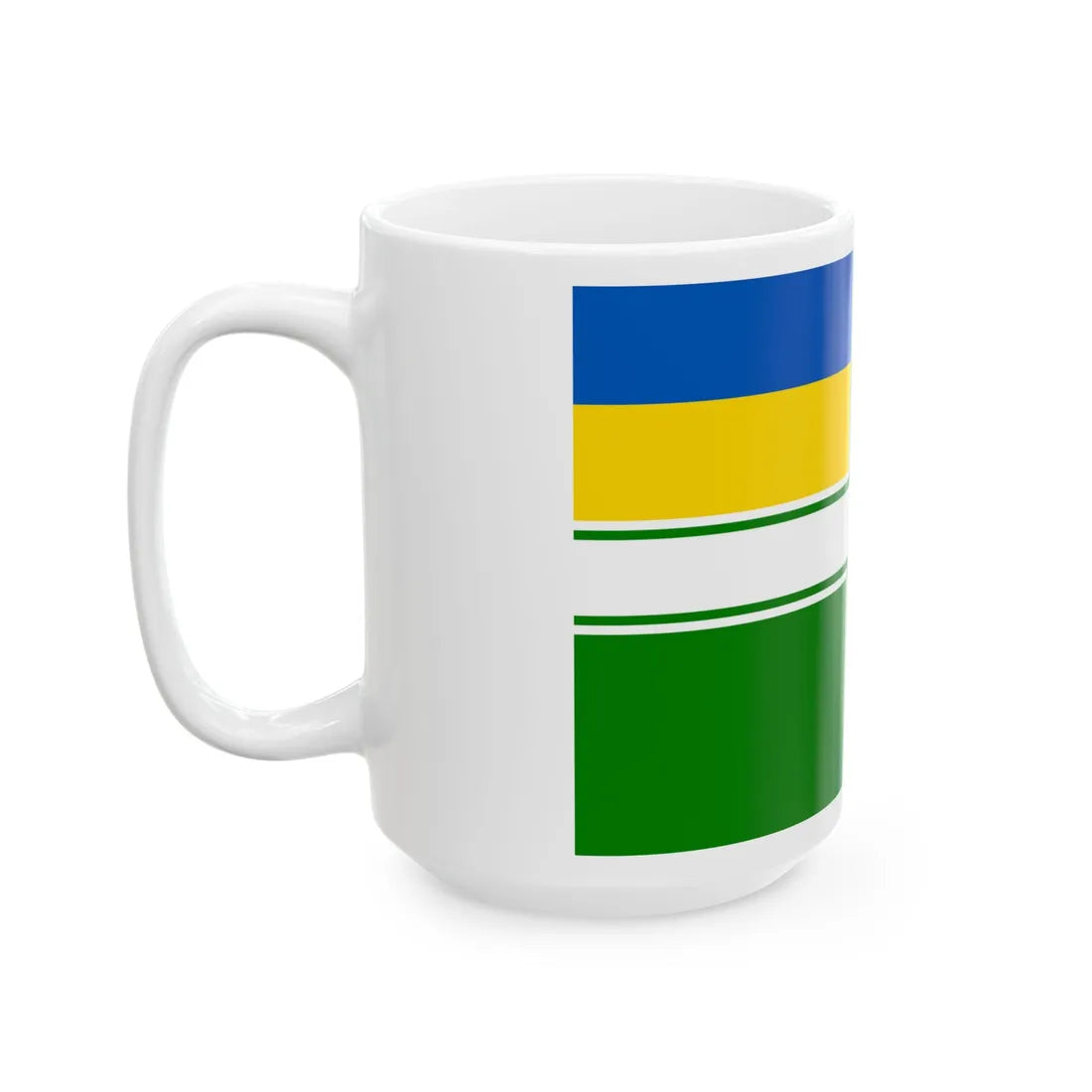 Sea Guard Ensign of Ukraine dress (Ukraine) White Coffee Mug - Go Mug Yourself
