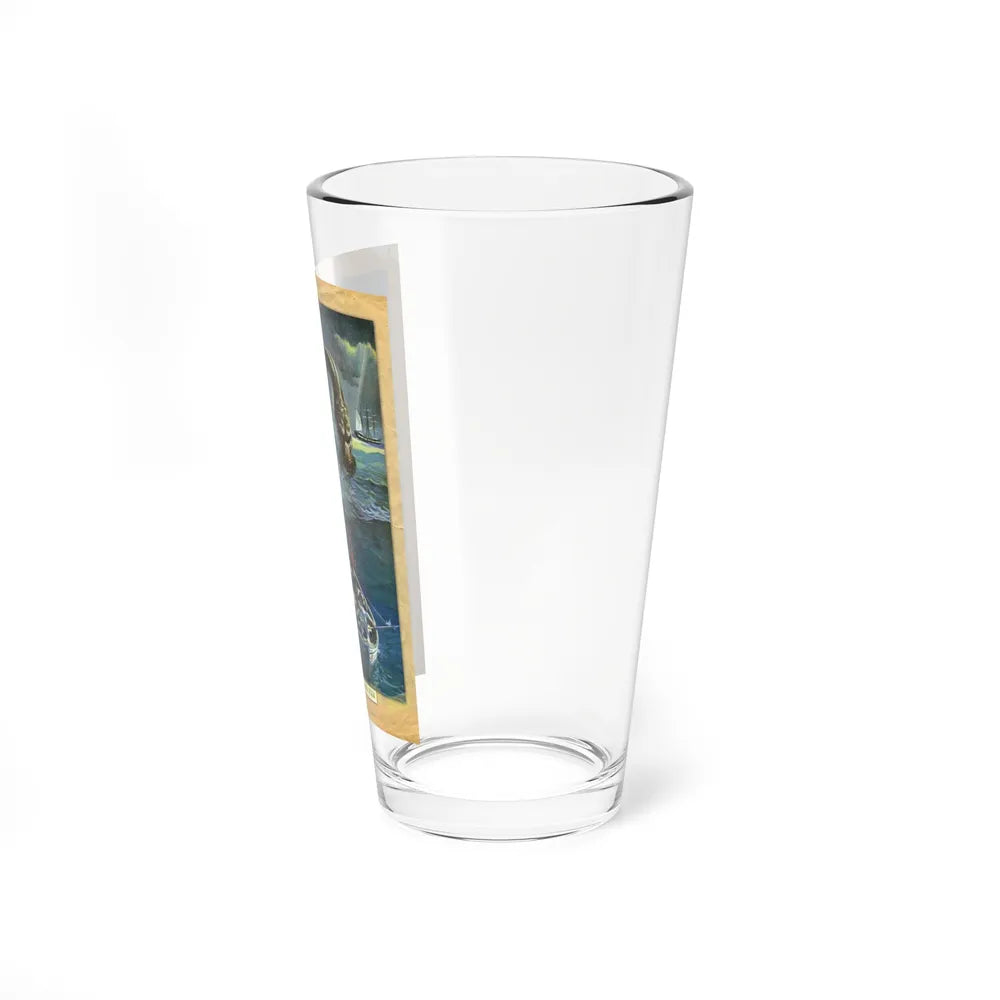 Sea Monster (Magazine Illustration) Pint Glass 16oz-Go Mug Yourself