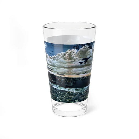 Sea Power's Sunday Punch, Collier's, October 4, 1952 (Magazine Illustration) Pint Glass 16oz 16oz - Go Mug Yourself