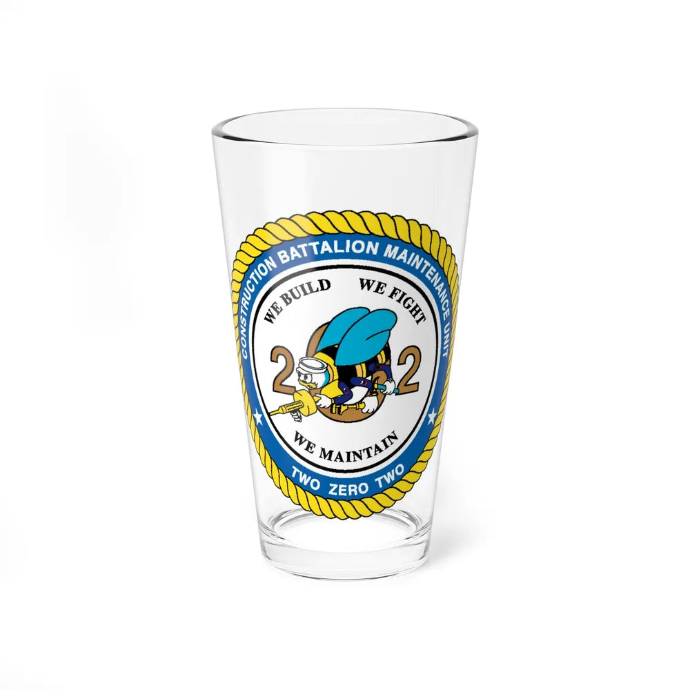 Seabee Unit 202 CBMU 202 (U.S. Navy) Pint Glass 16oz-16oz-Go Mug Yourself