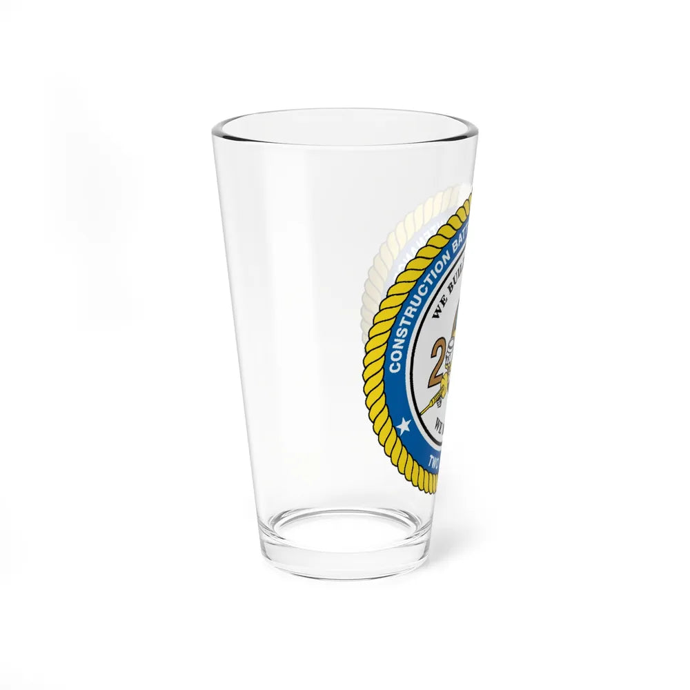 Seabee Unit 202 CBMU 202 (U.S. Navy) Pint Glass 16oz-Go Mug Yourself