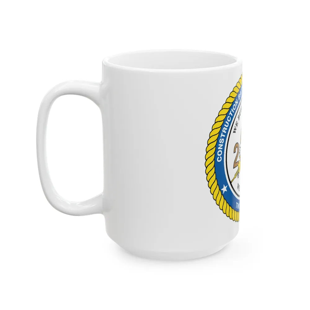 Seabee Unit 202 CBMU 202 (U.S. Navy) White Coffee Mug-Go Mug Yourself