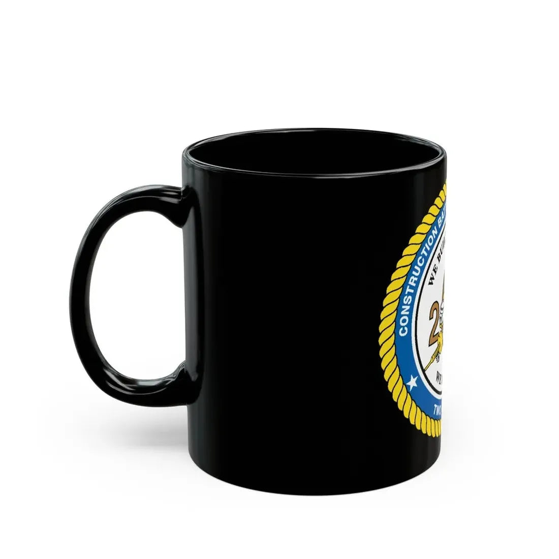 Seabee Unit 202 CBMU 202 (U.S. Navy) Black Coffee Mug - Go Mug Yourself